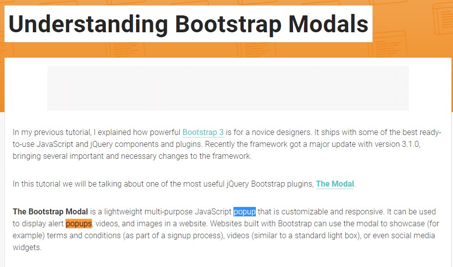 Another  beneficial  information  regarding Bootstrap Modal Popup