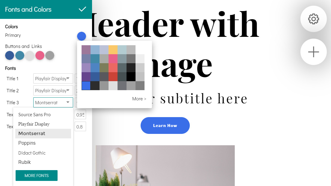 Online Website Design Creator